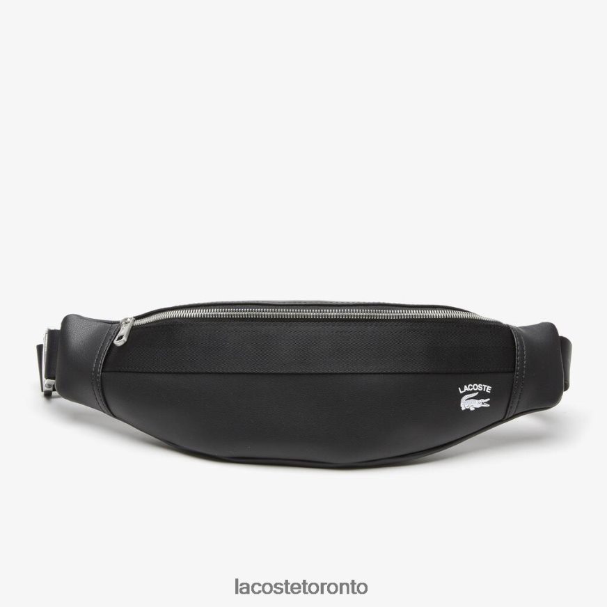 Bags  Leather Goods Lacoste Contrast Coordinate Waist Bag Black Unisex Z60BPR2062