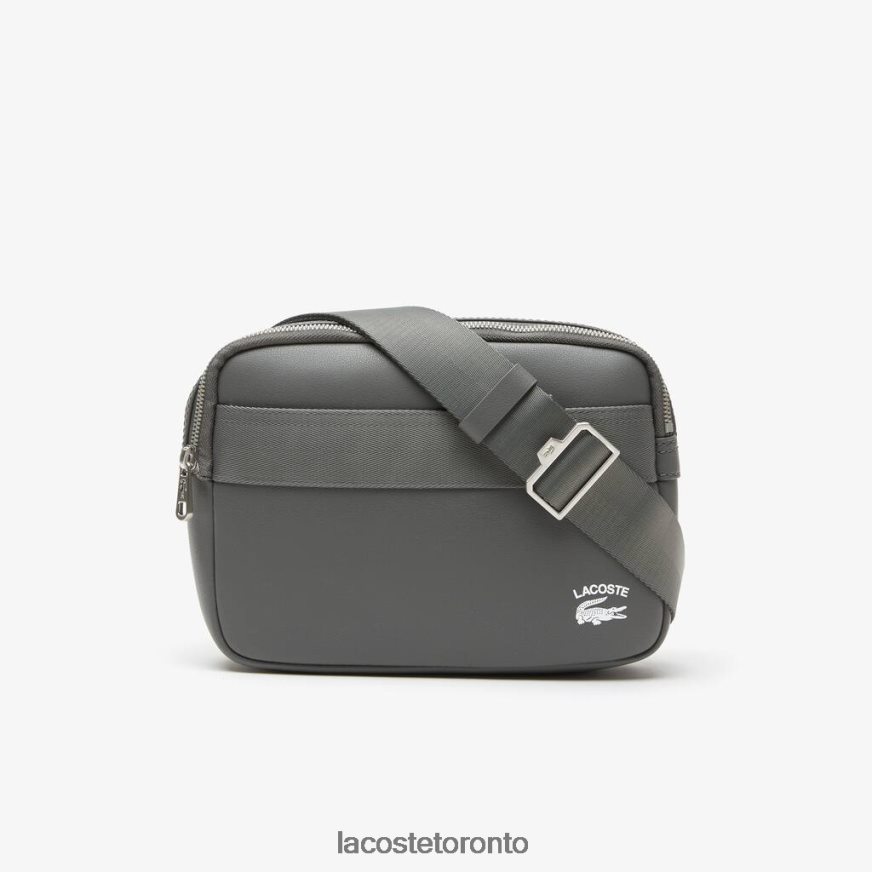 Bags  Leather Goods Lacoste Contrast Edge Reporter Bag Dark Shadow Men Z60BPR1957