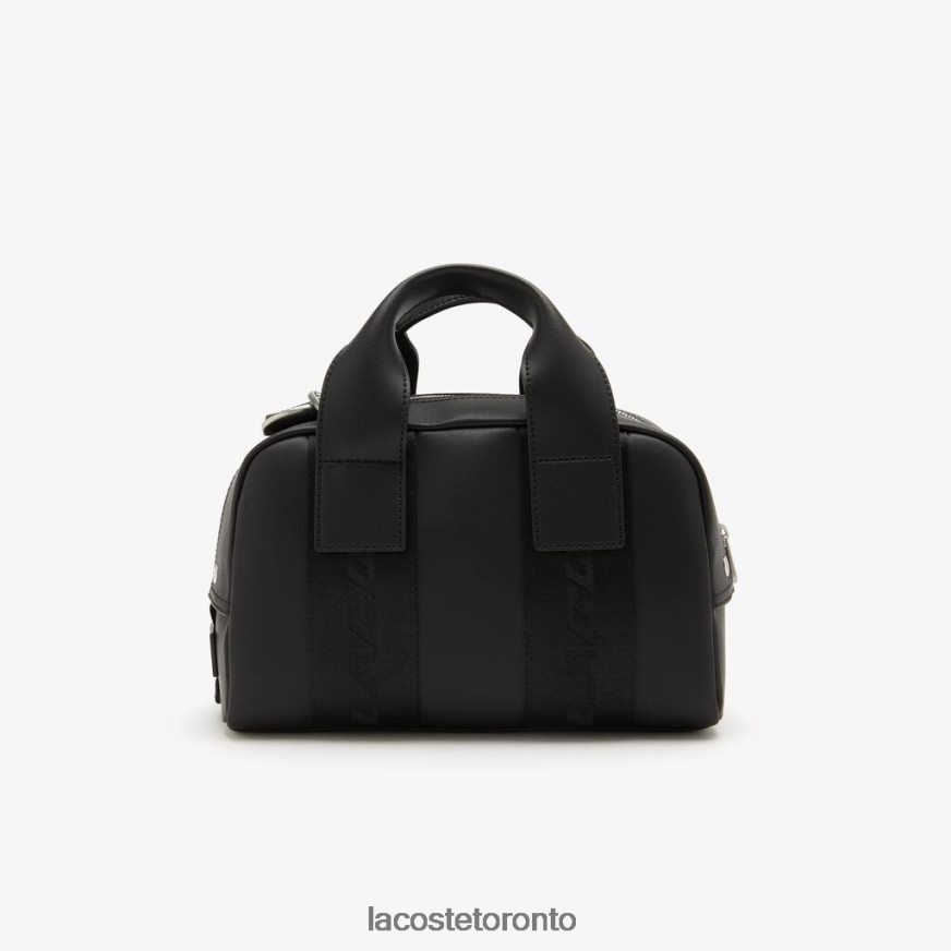 Bags  Leather Goods Lacoste Contrast Inscriptions Sports Bag Black Unisex Z60BPR2108