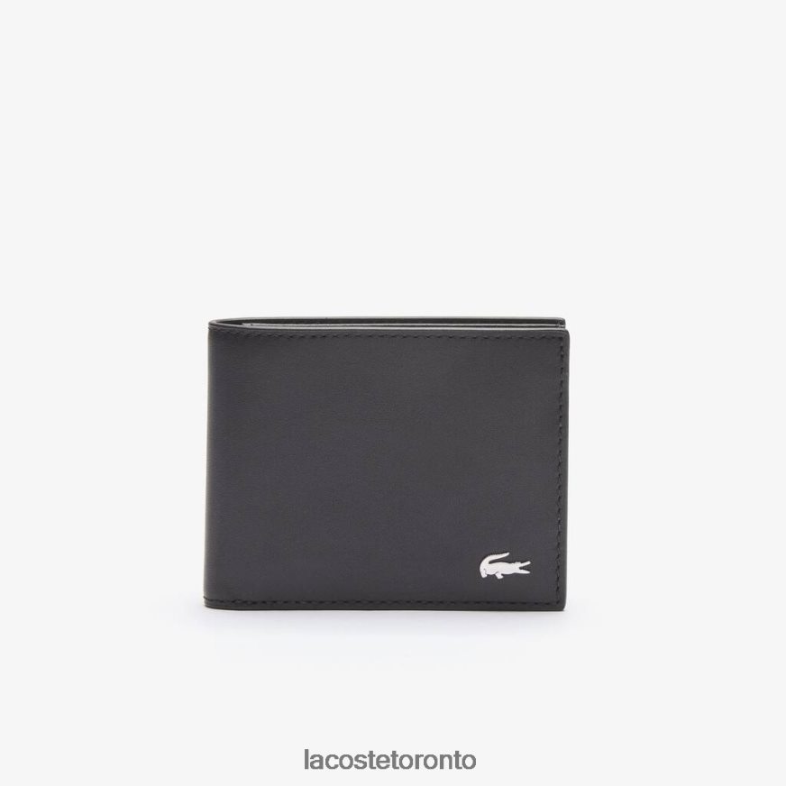 Bags  Leather Goods Lacoste Fitzgerald Leather Billfold Black Men Z60BPR2029