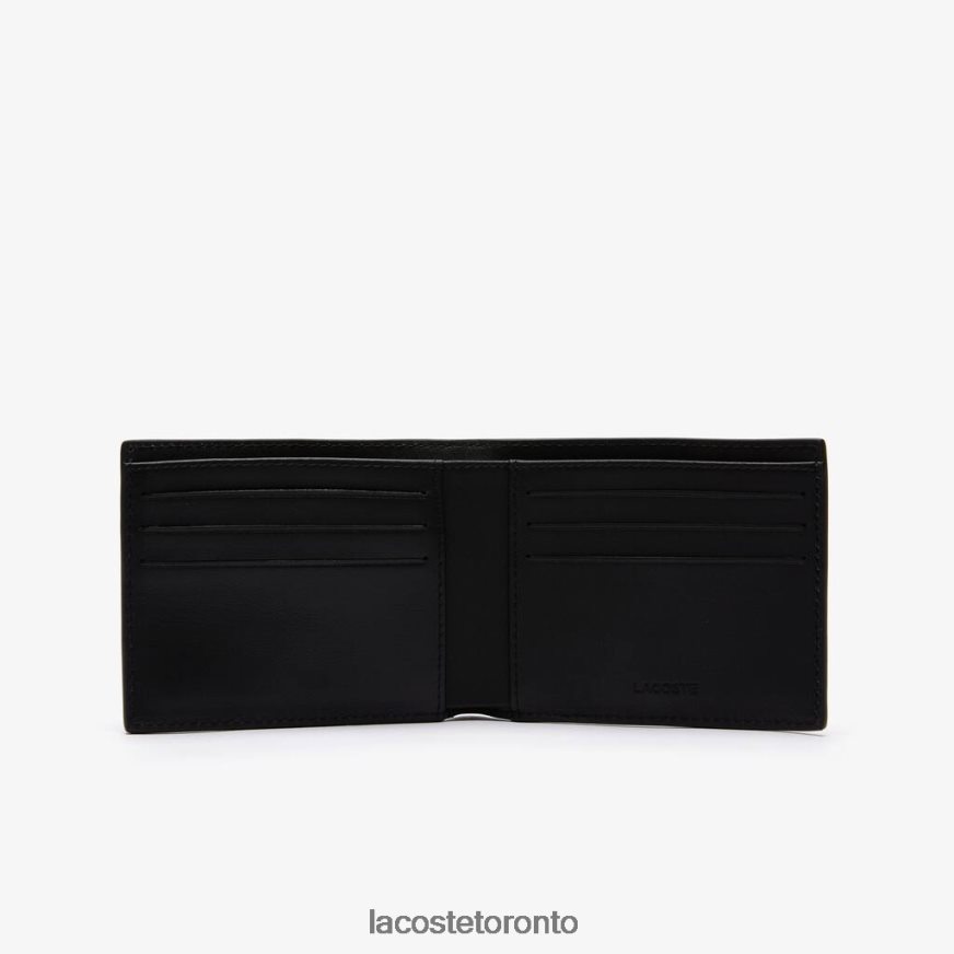 Bags  Leather Goods Lacoste Fitzgerald Leather Six Card Wallet Black Men Z60BPR1953