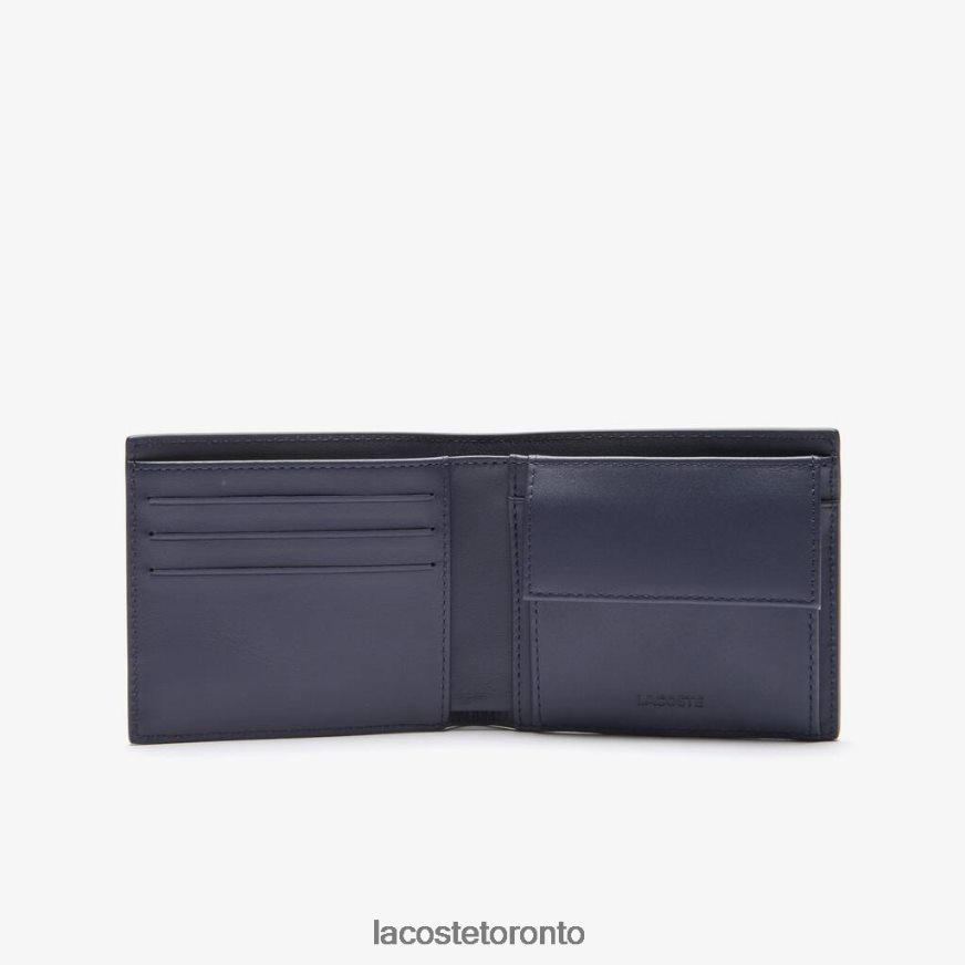 Bags  Leather Goods Lacoste Fitzgerald Leather Wallet Purple Men Z60BPR1945