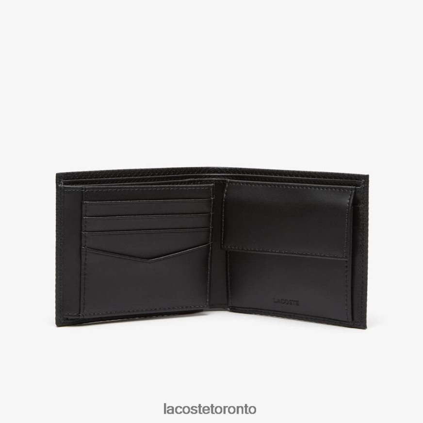 Bags  Leather Goods Lacoste Foldable Calfskin Wallet Black Men Z60BPR2125