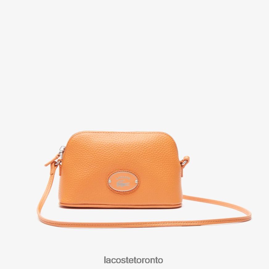 Bags  Leather Goods Lacoste Grained Leather Dome Crossover Bag Poterie Women Z60BPR2865