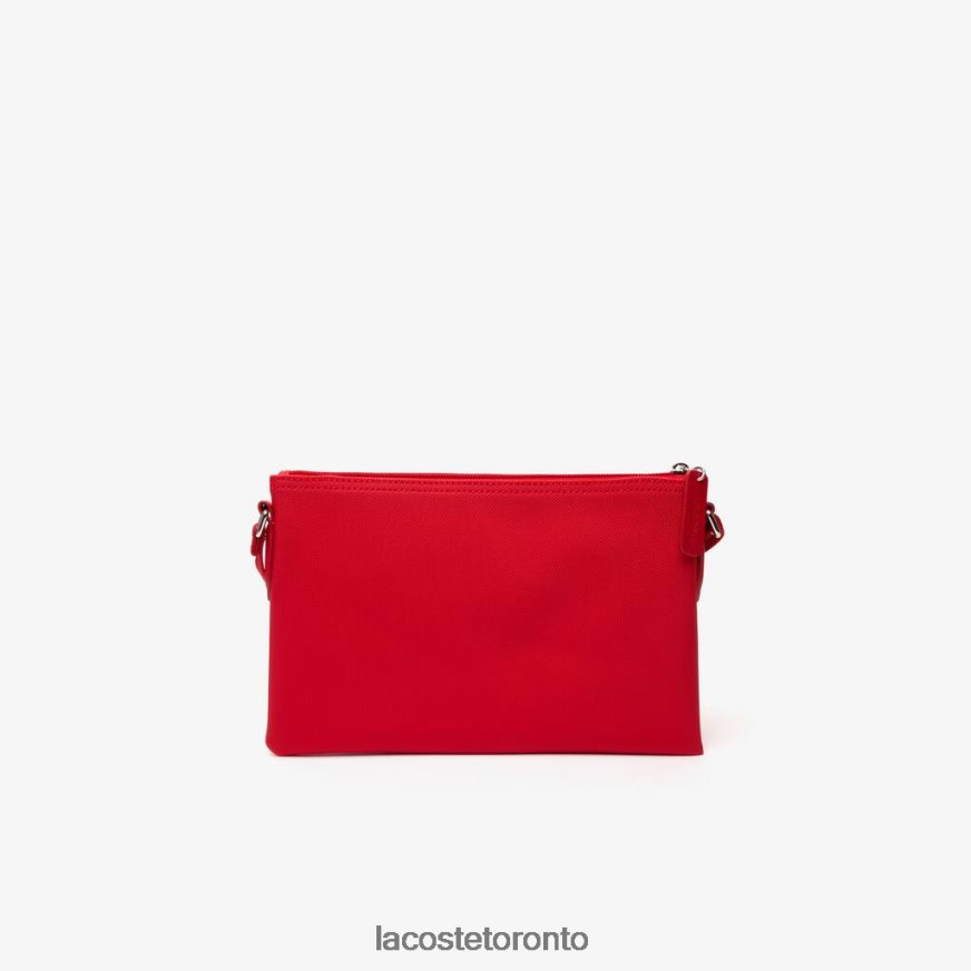 Bags  Leather Goods Lacoste L1212 Concept Flat Crossover Bag High Risk Red Women Z60BPR2771