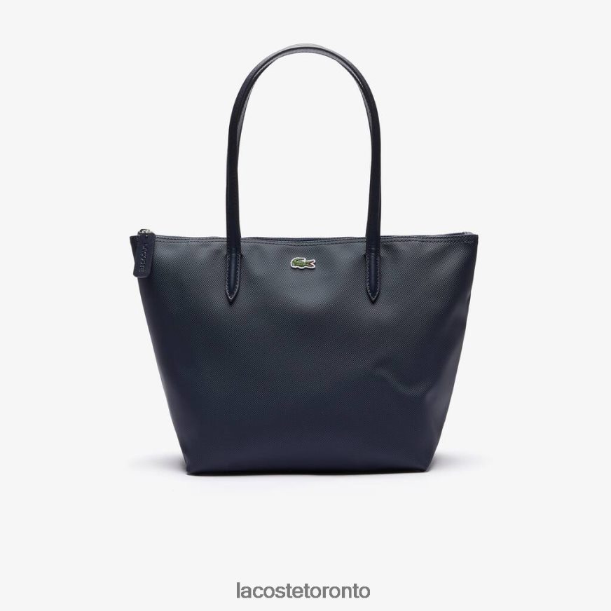 Bags  Leather Goods Lacoste L1212 Concept Small Zip Tote Bag Eclipse Women Z60BPR2805