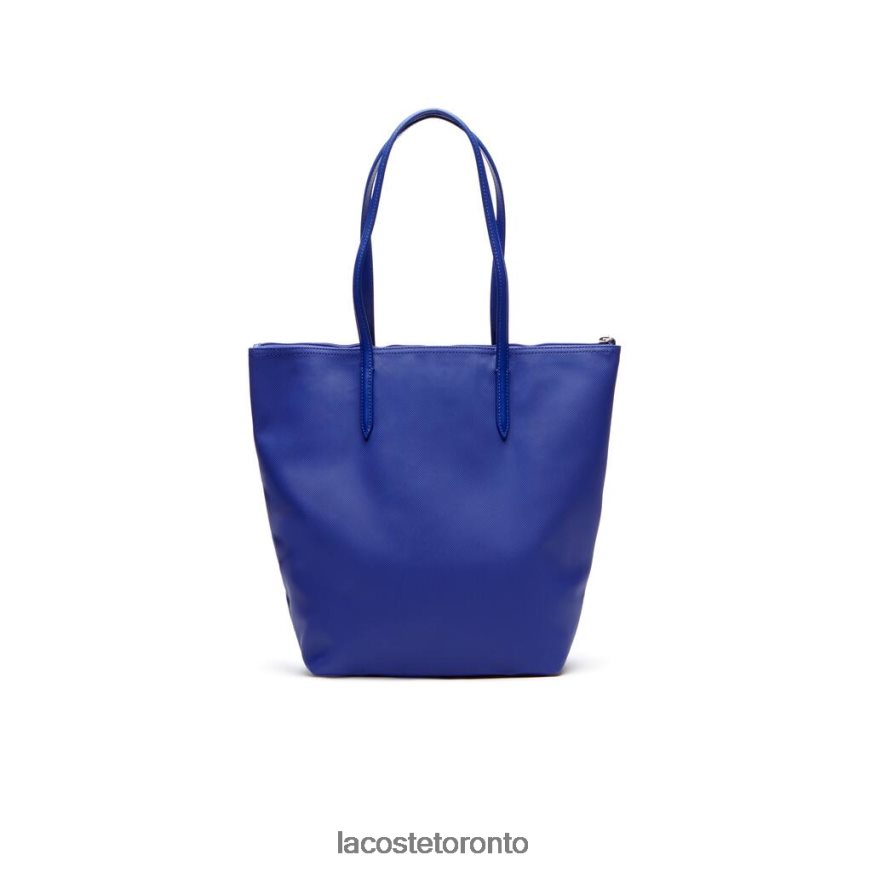 Bags  Leather Goods Lacoste L1212 Concept Vertical Zip Tote Bag Blue Women Z60BPR2835