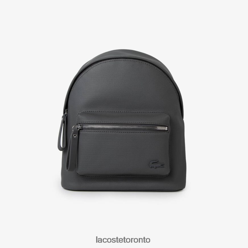 Bags  Leather Goods Lacoste Large Front Pocket Backpack Dark Shadow Women Z60BPR2880