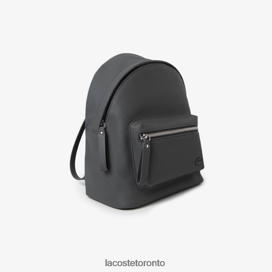 Bags  Leather Goods Lacoste Large Front Pocket Backpack Dark Shadow Women Z60BPR2880