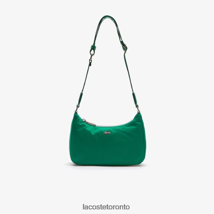 Bags  Leather Goods Lacoste Metal Crocodile Branded Strap Nylon Shoulder Bag Estival Blanc Unisex Z60BPR2019