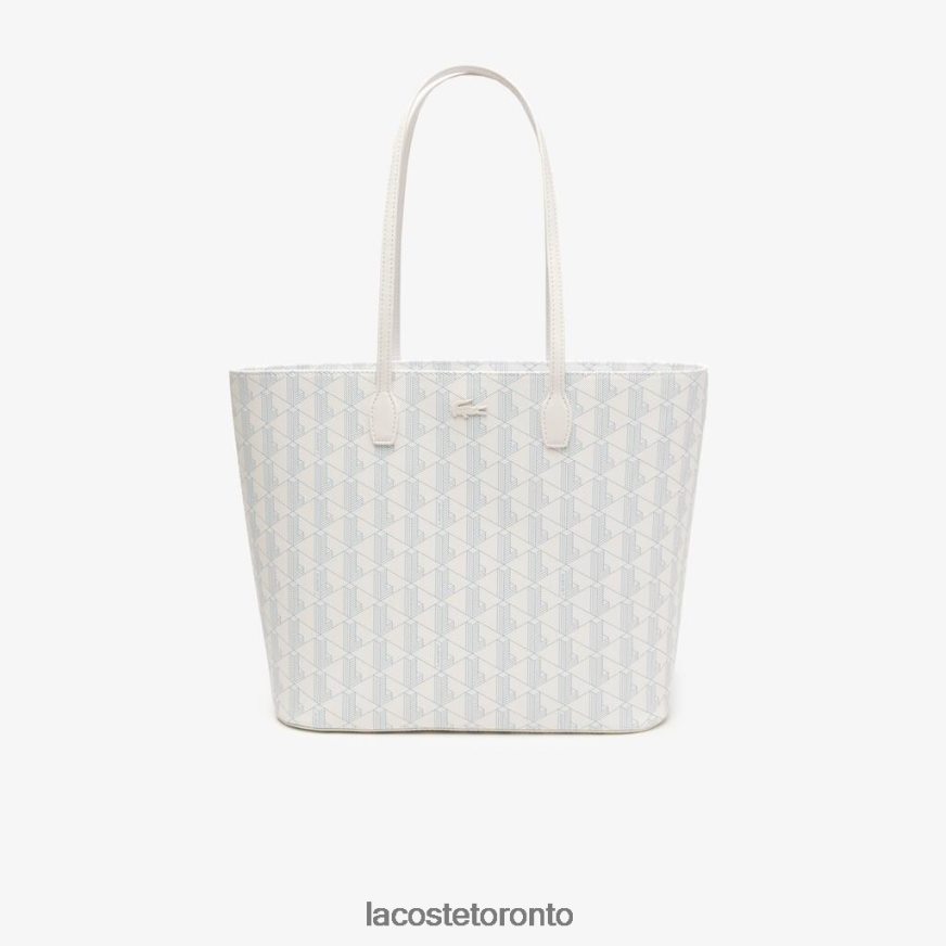 Bags  Leather Goods Lacoste Monogram Print Tote Mono Farine Panorama Women Z60BPR2785