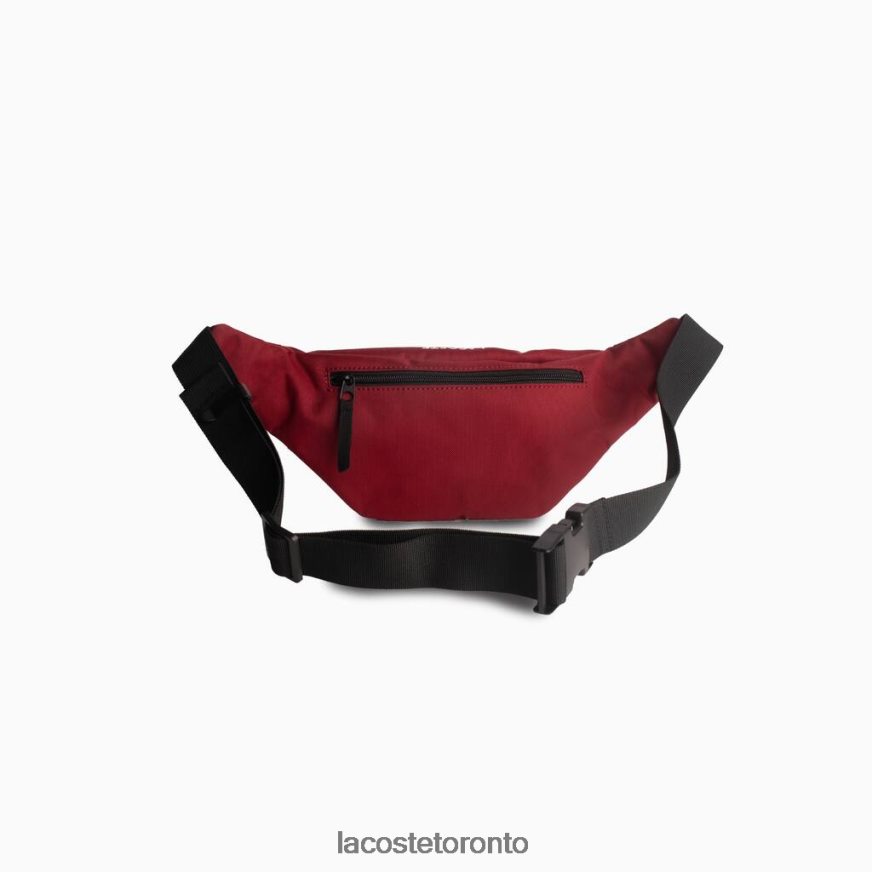 Bags  Leather Goods Lacoste Recycled Fiber Belt Bag Biking Red Men Z60BPR2004