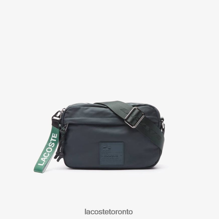 Bags  Leather Goods Lacoste Signature Patch Crossover Bag Sinople Women Z60BPR2858