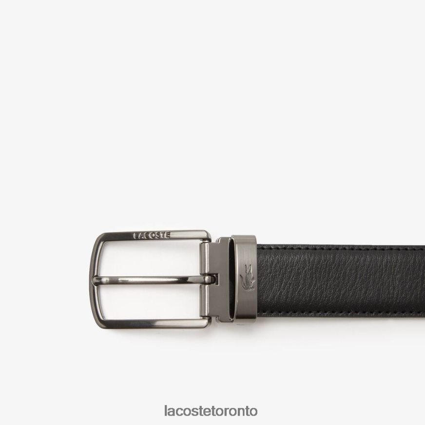 Bags  Leather Goods Lacoste Two Pin Buckle Belt Gift Set Noir Marine 166 Men Z60BPR2113