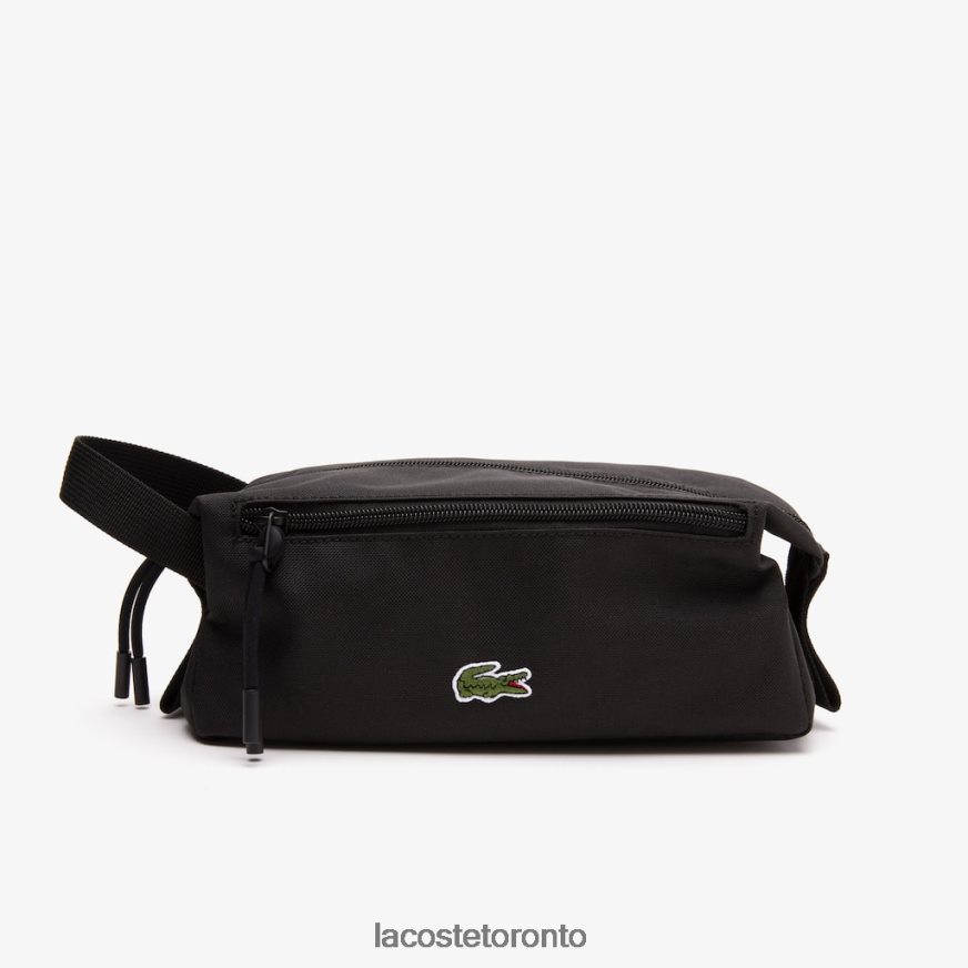 Bags  Leather Goods Lacoste Zippered Toiletry Bag Black Unisex Z60BPR2121