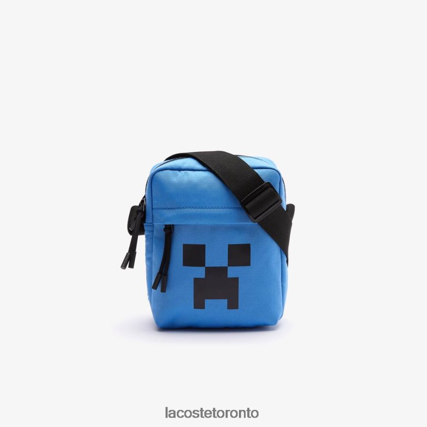 Bags  Leather Goods Lacoste x Minecraft Print Canvas Vertical Crossover Bag Aerien Minecraft Men Z60BPR2034