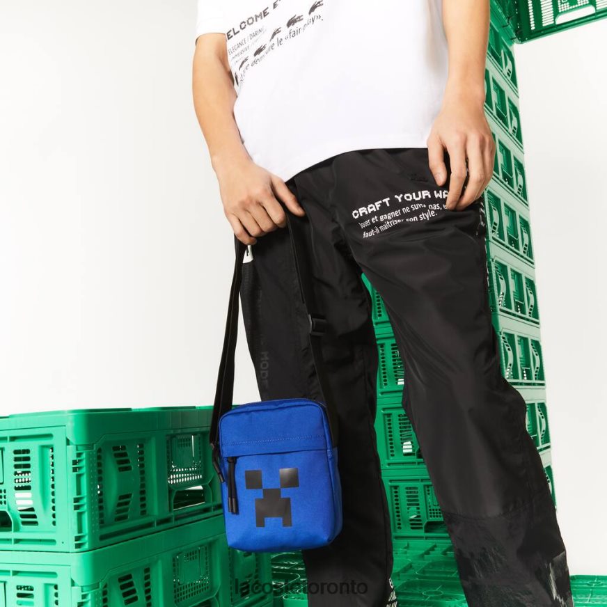 Bags  Leather Goods Lacoste x Minecraft Print Canvas Vertical Crossover Bag Cosmique Minecraft Men Z60BPR2035