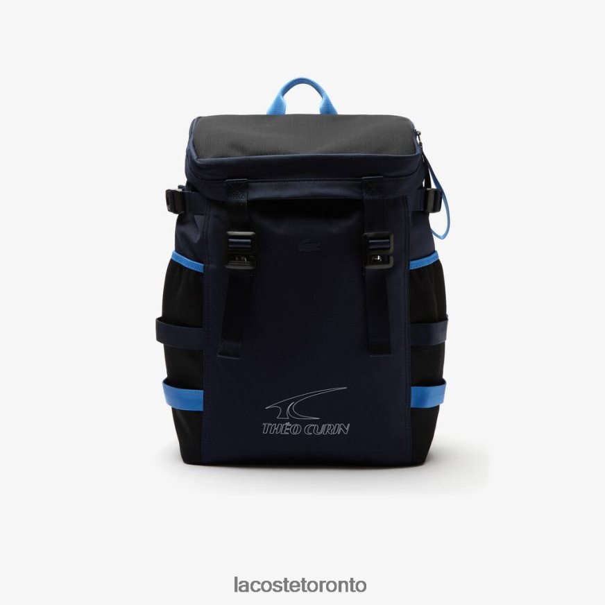 Bags  Leather Goods Lacoste x Theo Curin Technical Canvas Backpack Blue Men Z60BPR2124