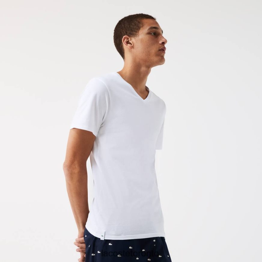 Clothing Lacoste 3-Pack of Plain T-Shirts White Men Z60BPR1345