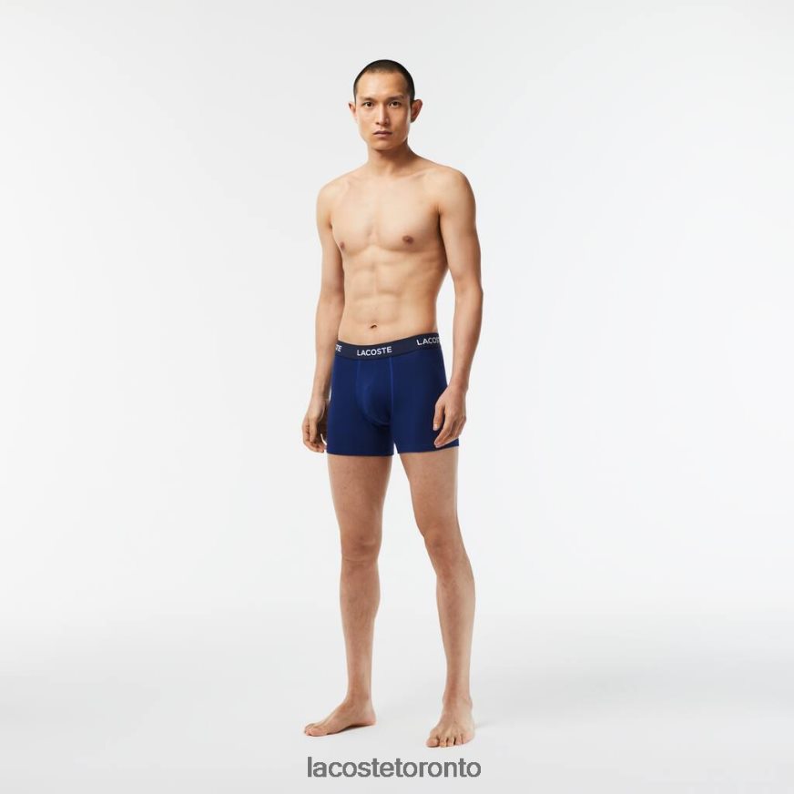 Clothing Lacoste 5-Pack Logo Waist Boxers Navy Blue Men Z60BPR1398