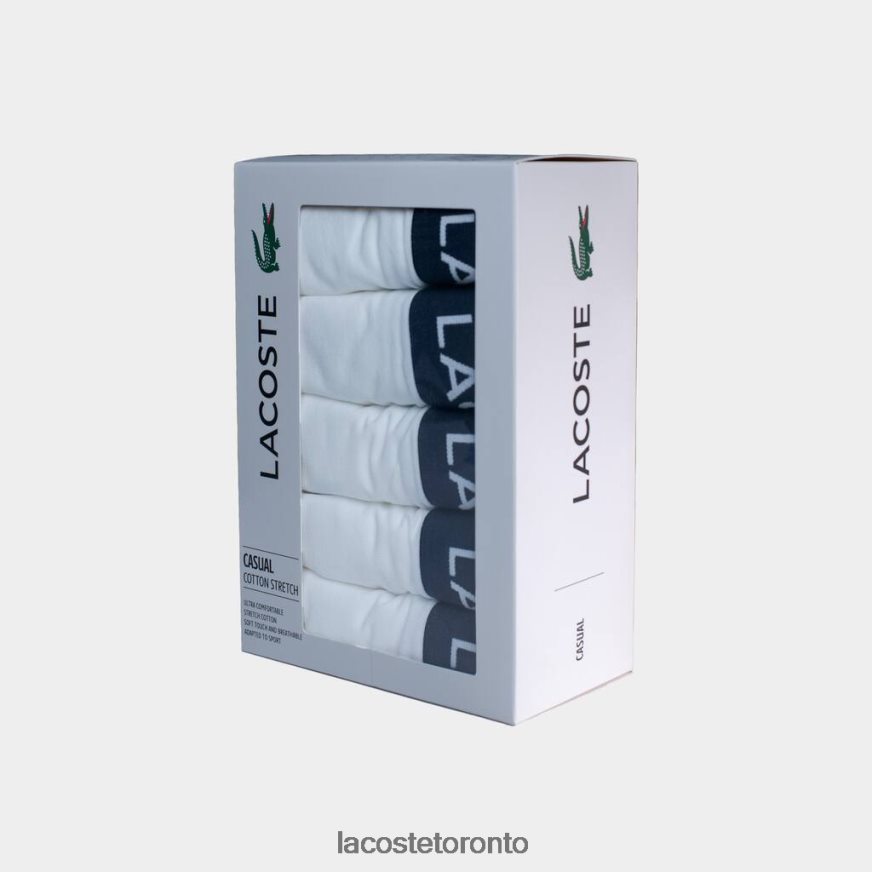 Clothing Lacoste 5-pack Stretch Cotton Trunks White Men Z60BPR1413