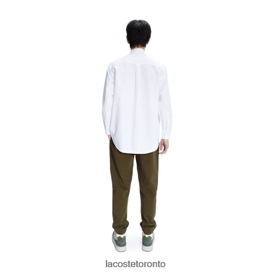 Clothing Lacoste APC Relaxed Fit Cotton Shirt White Men Z60BPR1631