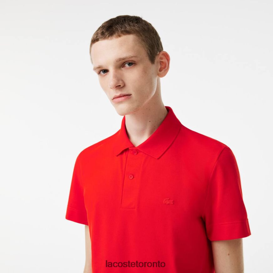 Clothing Lacoste Active Movement Breathable Cotton Pique Polo Red Men Z60BPR172