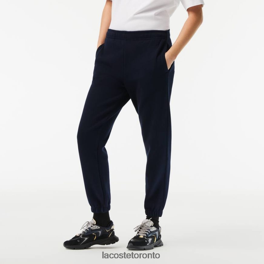 Clothing Lacoste Blended Cotton Joggers Navy Blue Women Z60BPR2413