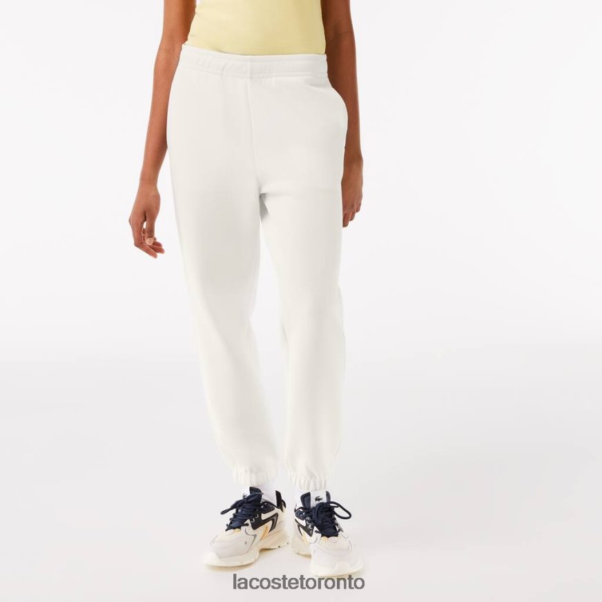 Clothing Lacoste Blended Cotton Joggers White Women Z60BPR2551