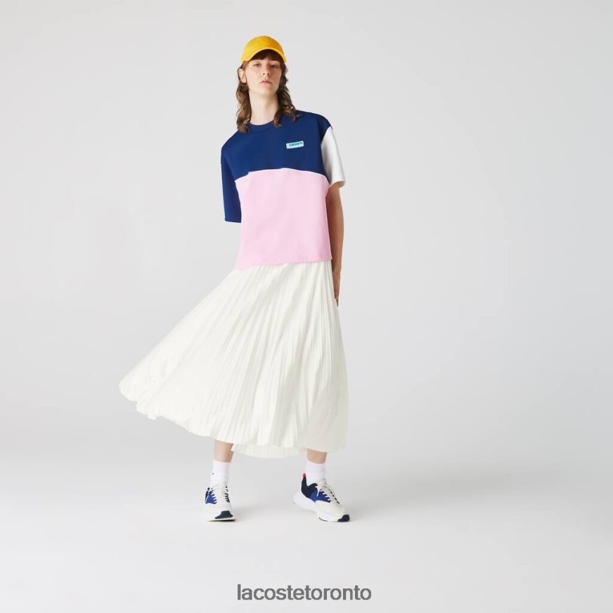 Clothing Lacoste Branded Elasticised Pleated Skirt White Women Z60BPR2603