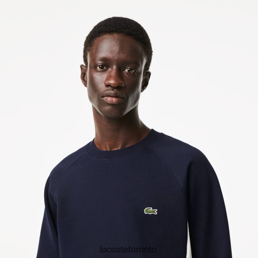 Clothing Lacoste Brushed Fleece Colorblock Sweatshirt Navy Blue/Green/White Men Z60BPR328