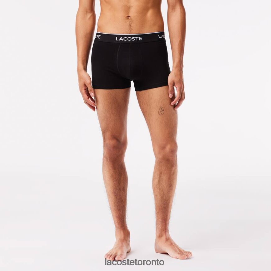 Clothing Lacoste Casual Boxer Brief 3-Pack Black Men Z60BPR484