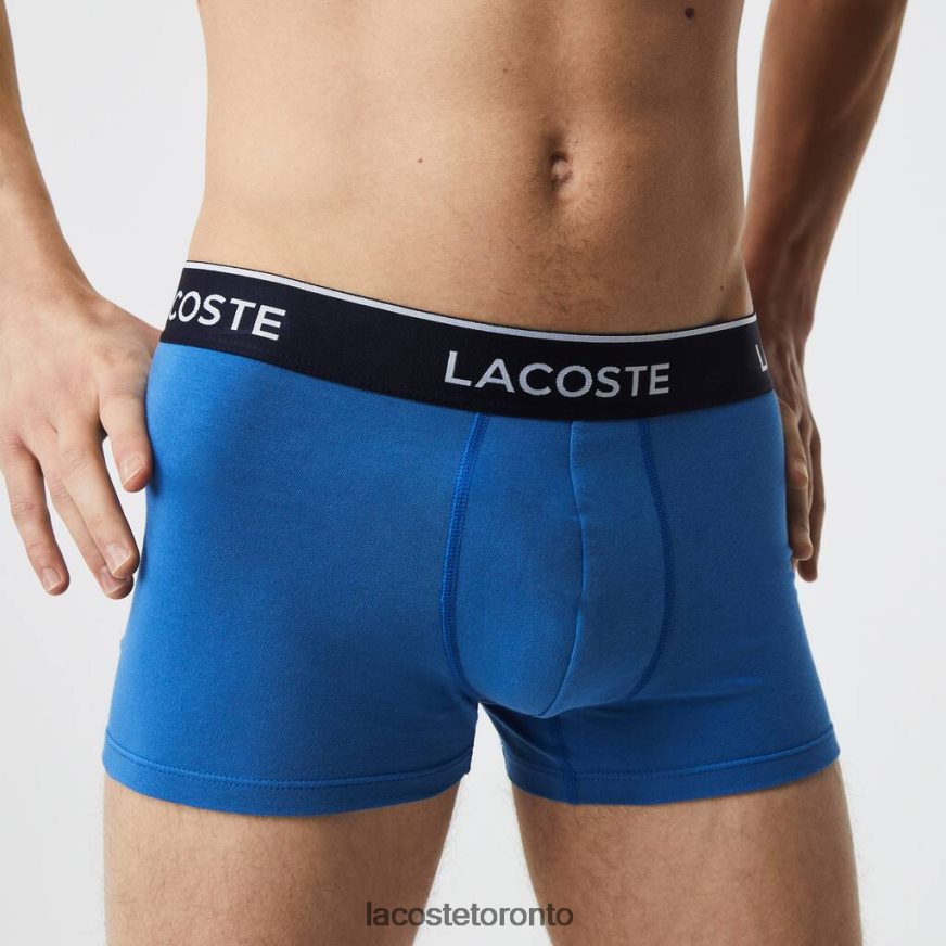 Clothing Lacoste Casual Boxer Brief 3-Pack Blue/Grey Chine Men Z60BPR1371