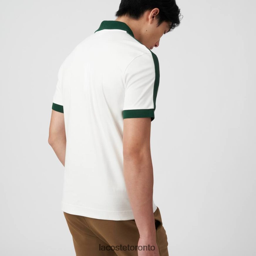 Clothing Lacoste Classic Fit Contrast Collar Polo White Men Z60BPR582