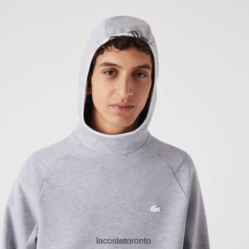 Clothing Lacoste Classic Fit Hooded Sweatshirt Grey Chine Men Z60BPR1224