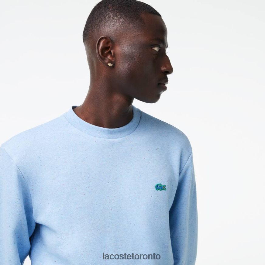 Clothing Lacoste Classic Fit Speckled Print Fleece Sweatshirt Turquoise Men Z60BPR966