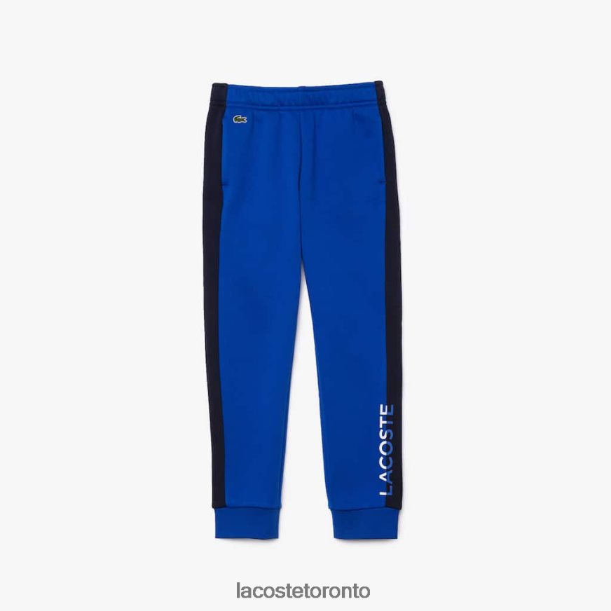 Clothing Lacoste Color-Blcoked Fleece Track Pants Blue/Navy Blue Kids Z60BPR3254