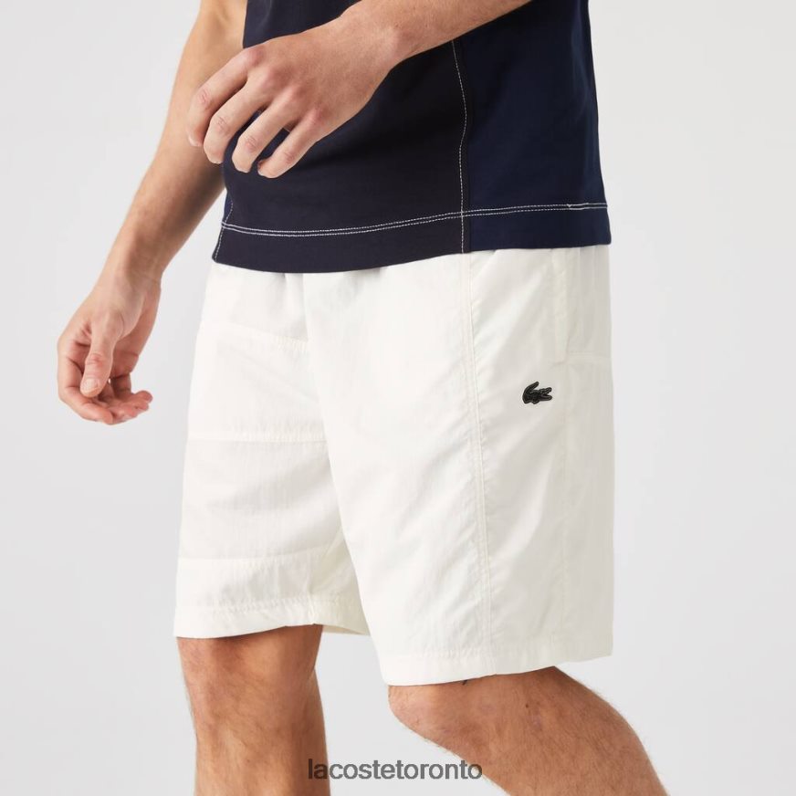 Clothing Lacoste Color-Block Patchwork Effect Shorts White Men Z60BPR1501