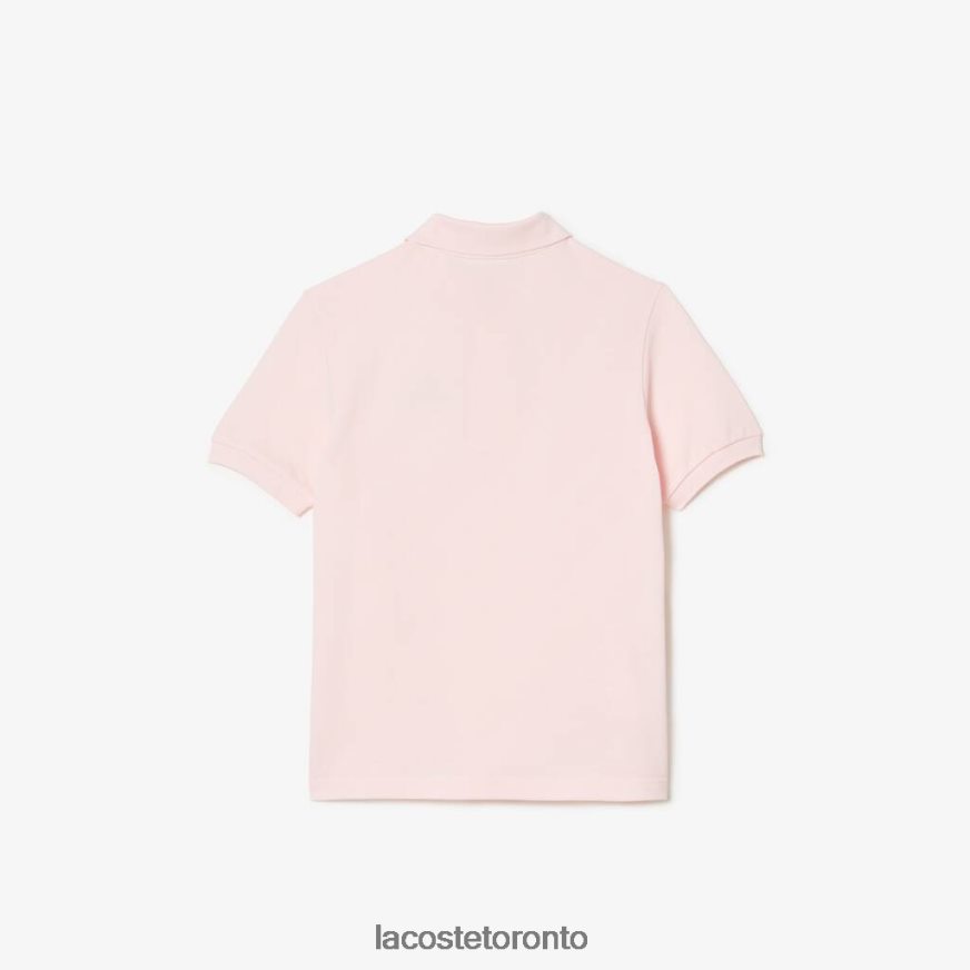 Clothing Lacoste Comic Badge Organic Cotton Pique Polo Light Pink Kids Z60BPR3146