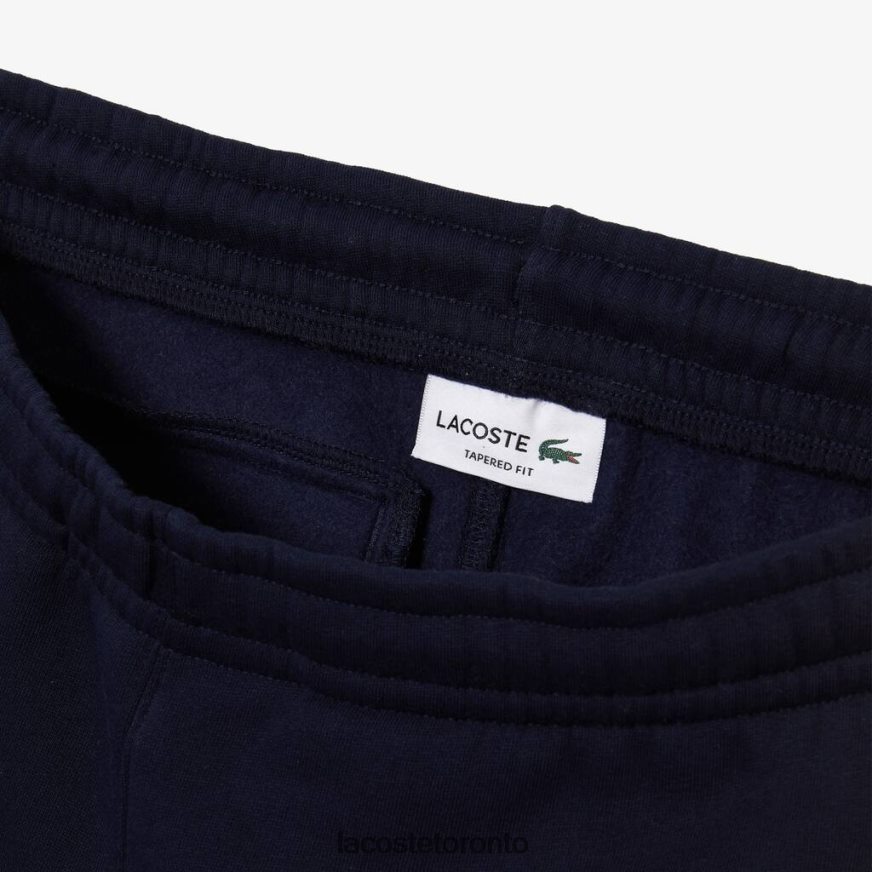 Clothing Lacoste Contrast Bands Trackpants Navy Blue/Yellow Men Z60BPR1059