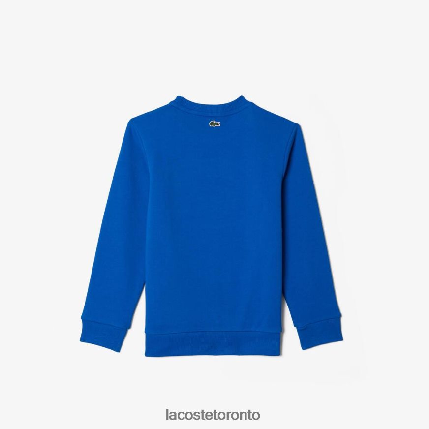 Clothing Lacoste Contrast Branded Colorblock Sweatshirt Blue Kids Z60BPR3241