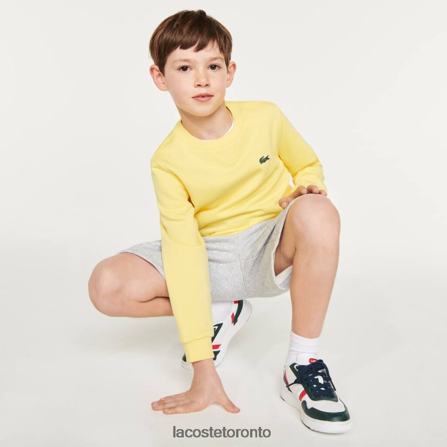 Clothing Lacoste Cotton Fleece Sweatshirt Yellow Kids Z60BPR2975