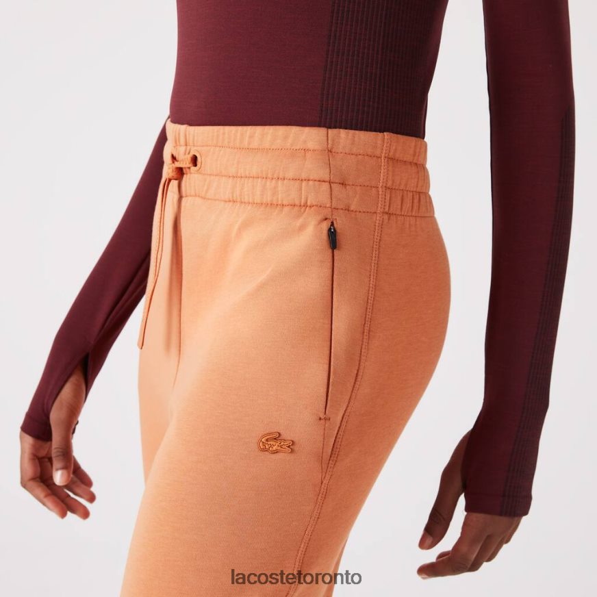 Clothing Lacoste Cotton Jersey Trackpants Orange Women Z60BPR2405