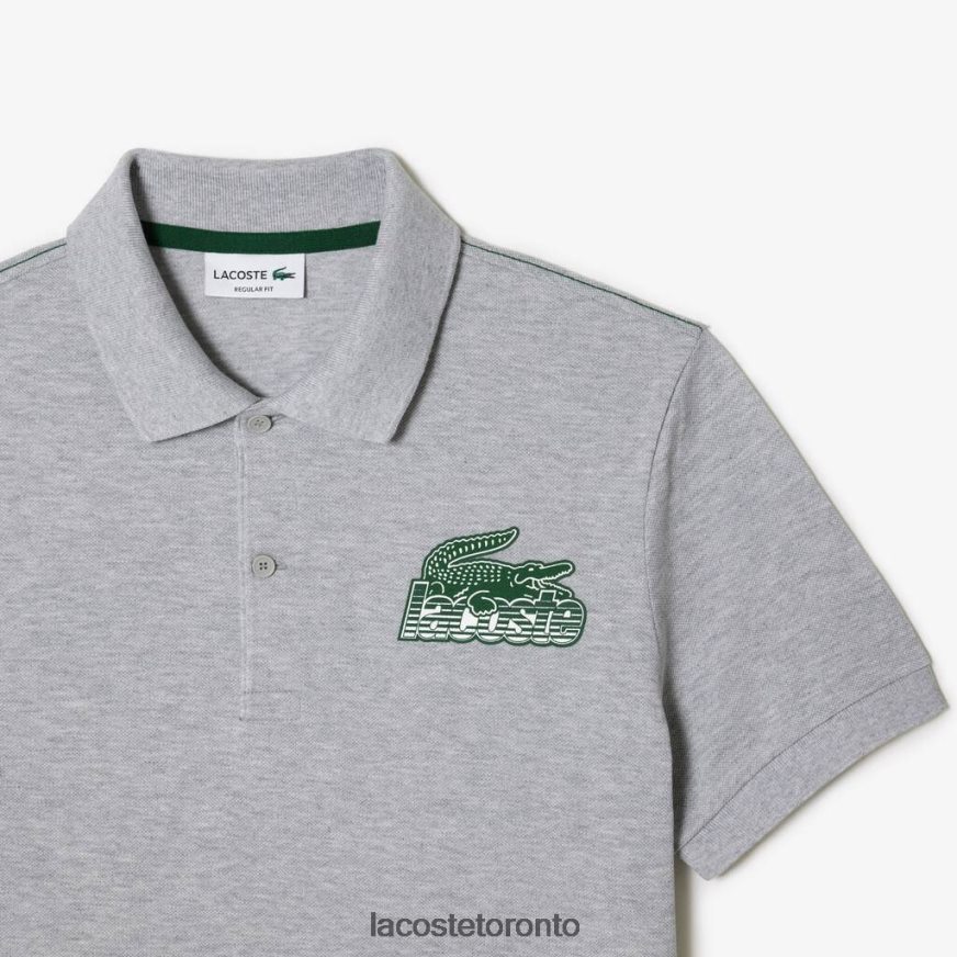 Clothing Lacoste Cotton Mini-Pique Polo Grey Chine Men Z60BPR102