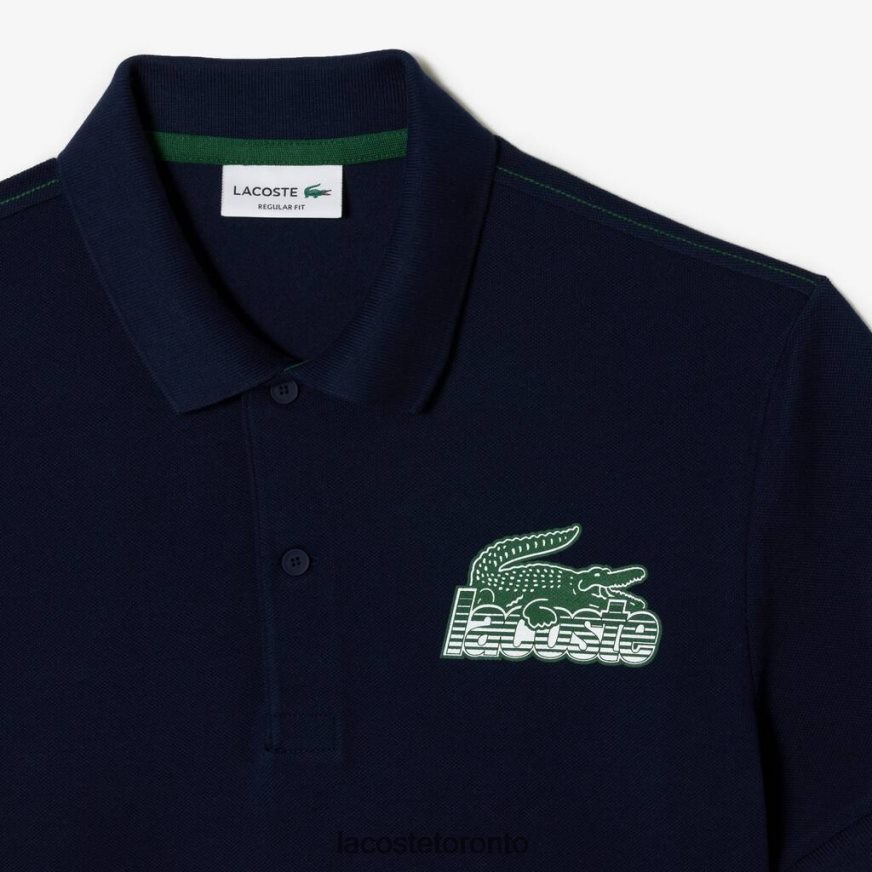 Clothing Lacoste Cotton Mini-Pique Polo Navy Blue Men Z60BPR100