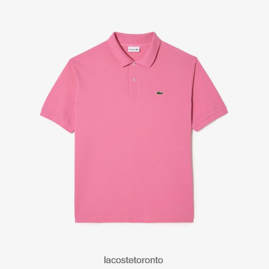 Clothing Lacoste Cotton Petit Pique Polo - Plus Size - Big Pink Men Z60BPR168