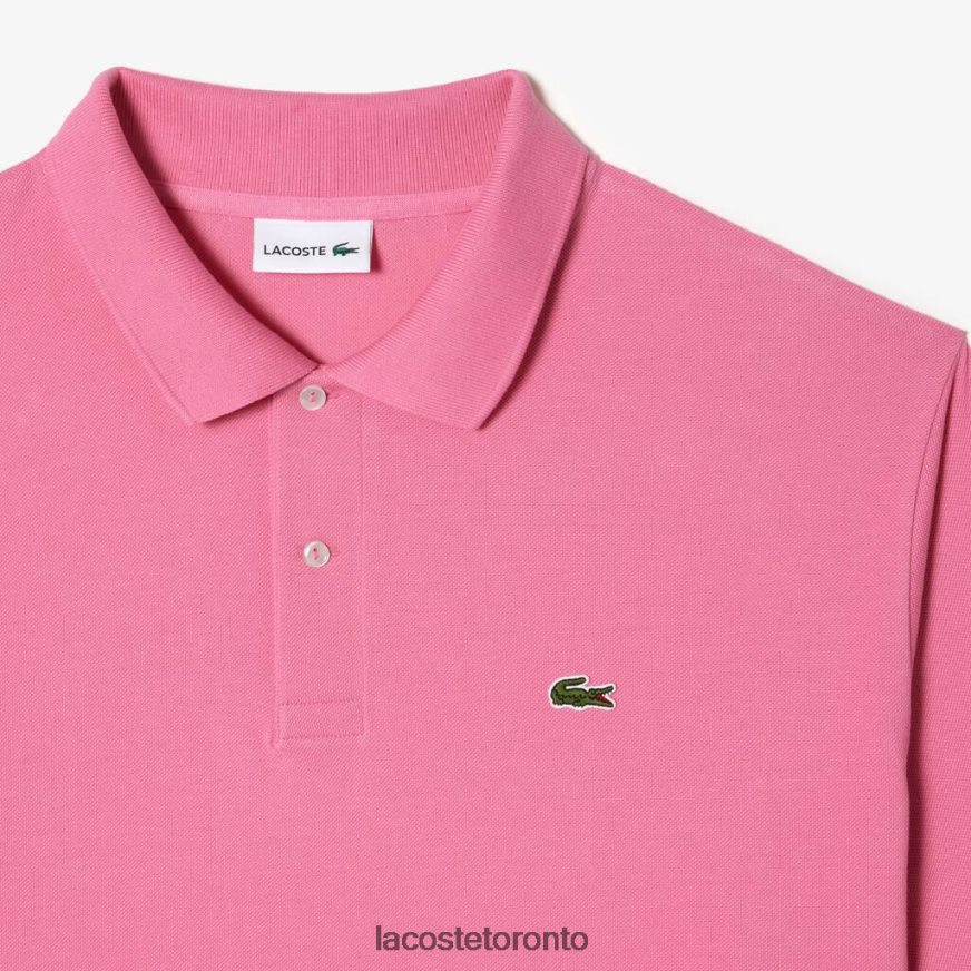 Clothing Lacoste Cotton Petit Pique Polo - Plus Size - Big Pink Men Z60BPR168