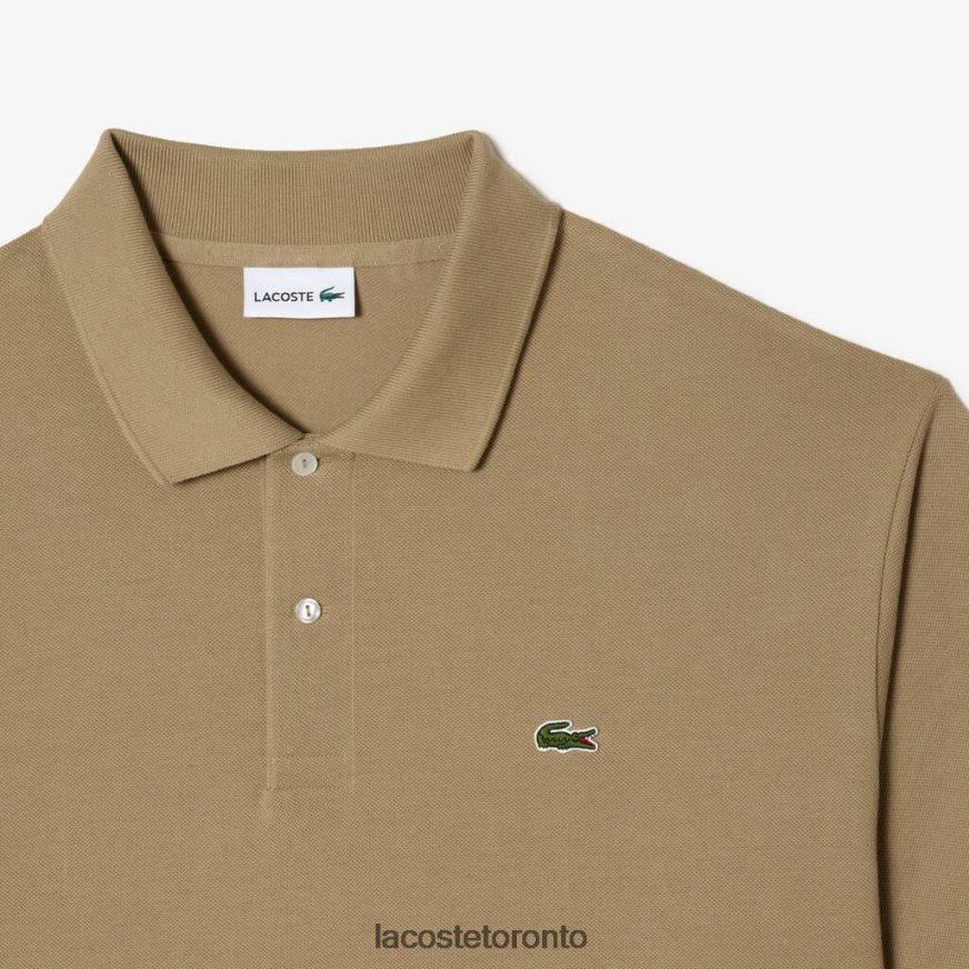 Clothing Lacoste Cotton Petit Pique Polo - Plus Size - Tall Beige Men Z60BPR232