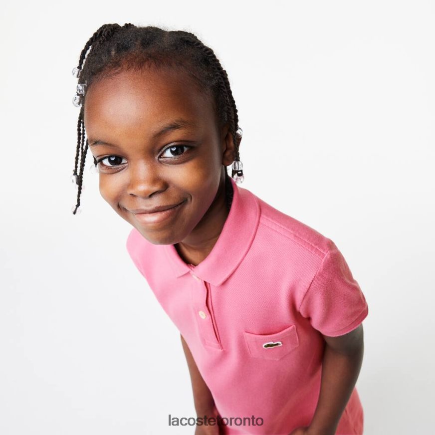 Clothing Lacoste Cotton Polo Dress Pink Kids Z60BPR3081