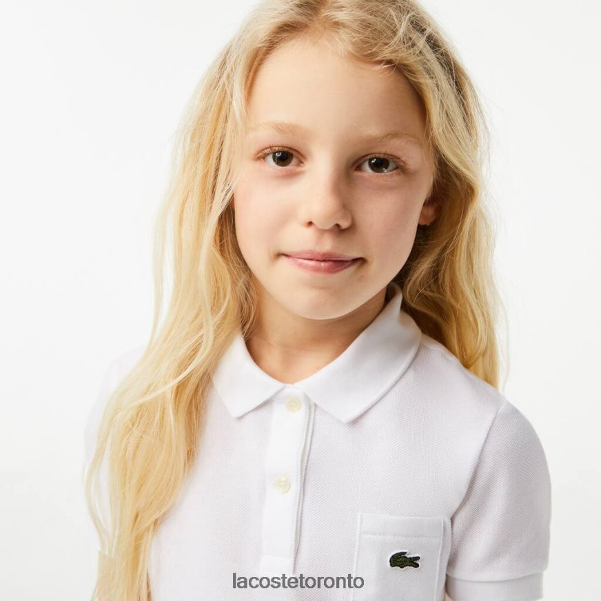 Clothing Lacoste Cotton Polo Dress White Kids Z60BPR3082